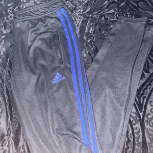 Adidas Climacool pants w/ electric blue stripes